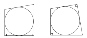 円に外接する四角形の面積 図形量の最小 15年度 京都大学